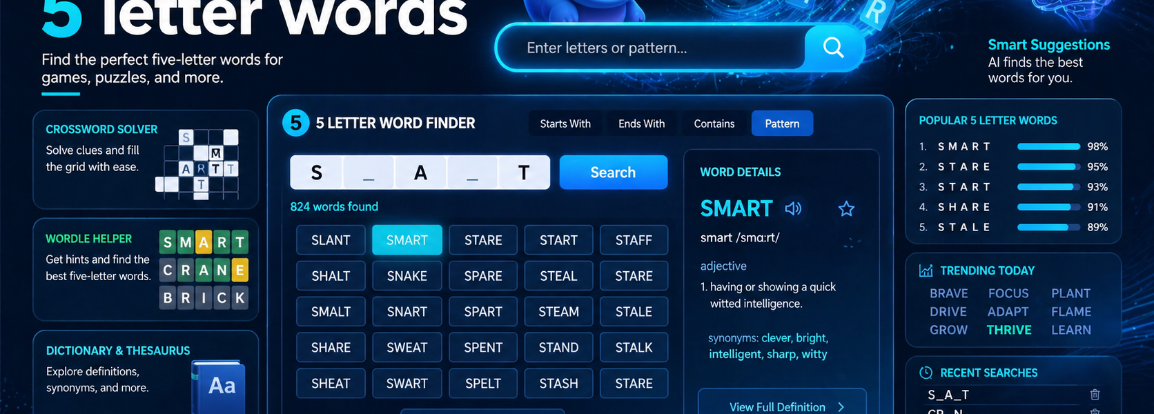 wordhippo 5 letter words