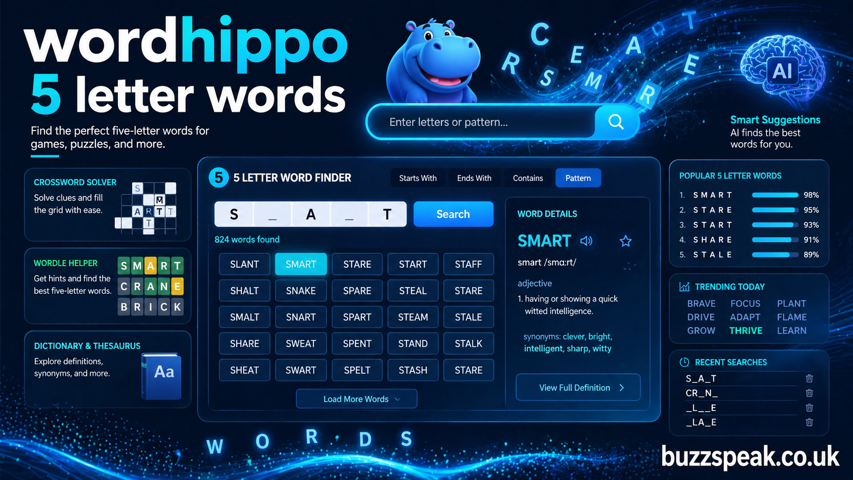 wordhippo 5 letter words