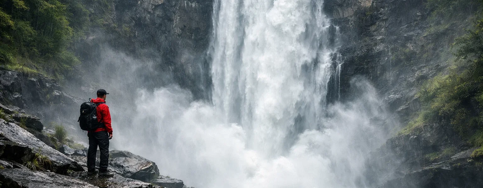 what happens if you fall into follheur waterfall